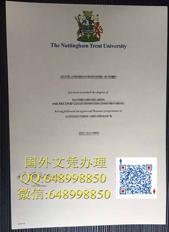 诺丁汉特伦特大学文凭办理Nottingham Trent University diploma