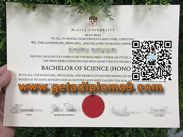 McGill University fake certificate, 办理麦吉尔大学毕业证