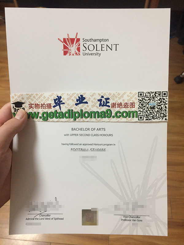 Southampton Solent University diploma, buy UK degree