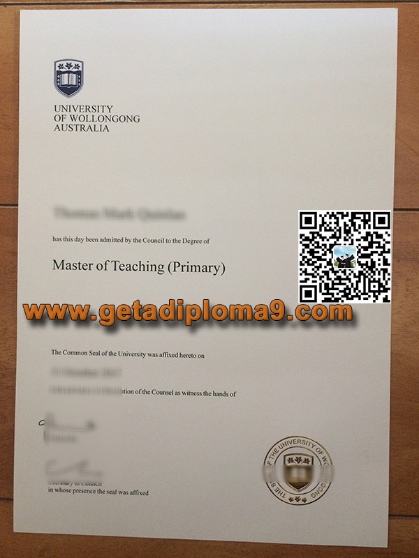 卧龙岗大学学历文凭，University of Wollongong diploma