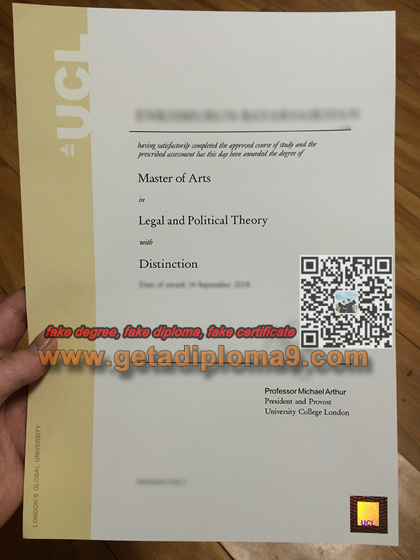 伦敦大学学院毕业证样本, UCL fake diploma