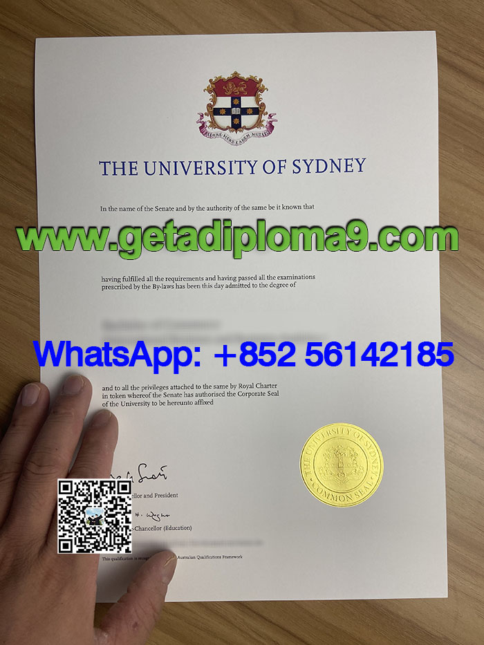 University of Sydney diploma for sale. 