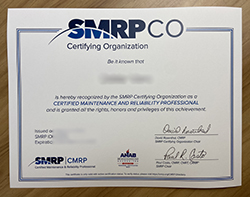 Who Can Provide Me With An SMRP Cert