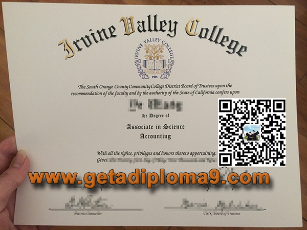 fake Irvine Valley College diploma