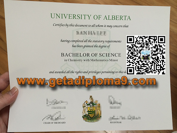 fake University of Alberta degree sample