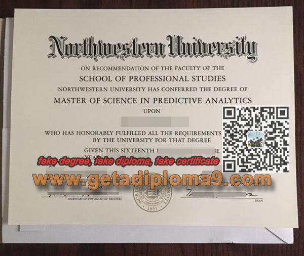 Northwestern University degree sample