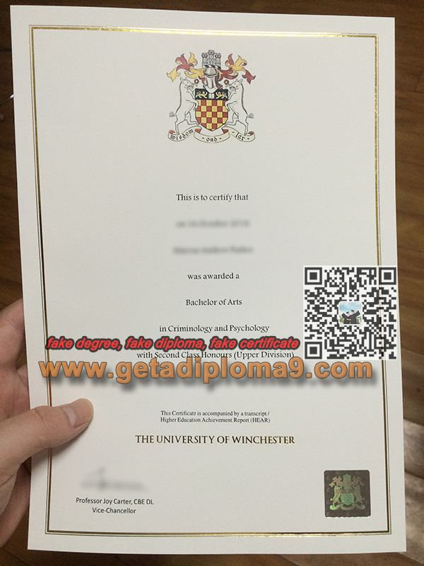 fake University of Winchester diploma, fake University of Winchester degree