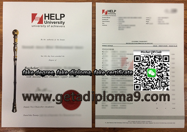 HELP University diploma, HELP University degree, HELP University transcript, buy fake diploma