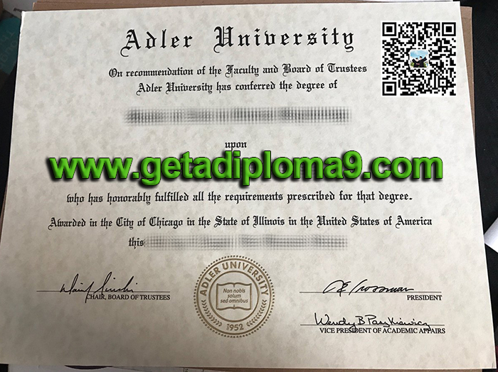 Get a fake Adler University degree, buy Master's degree from Adler University.