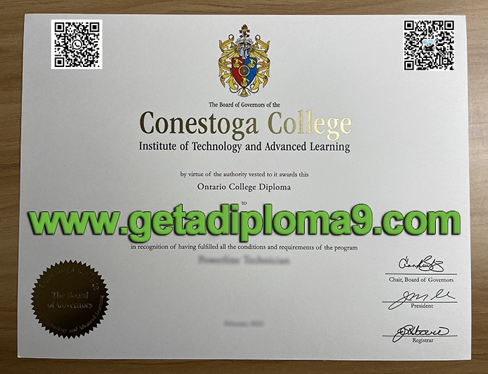 Buy Ontario College diploma online. Get a fake Conestoga College degree certificate.