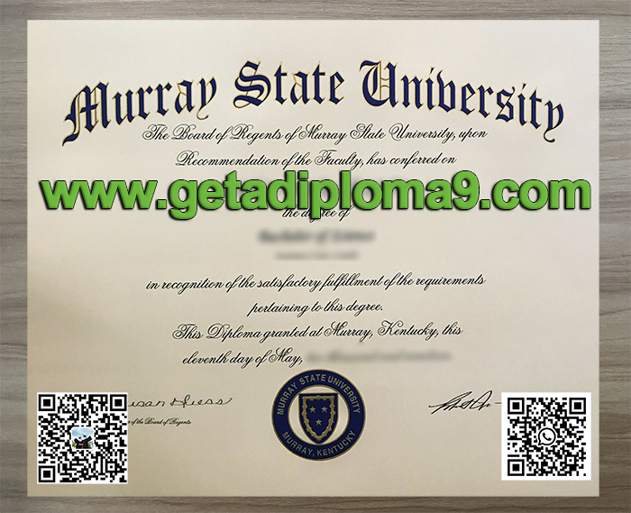get the Murray State University diploma online. fake degree.