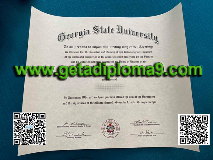 Obtain GSU diploma, fake Georgia State University degree certificate.