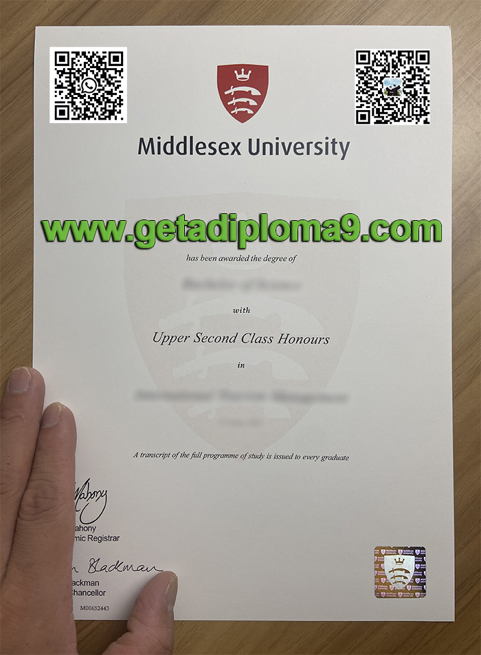 Fake Middlesex University diploma