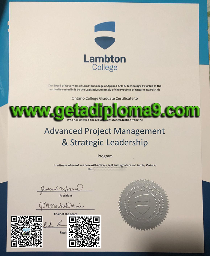 earn Lambton College diploma