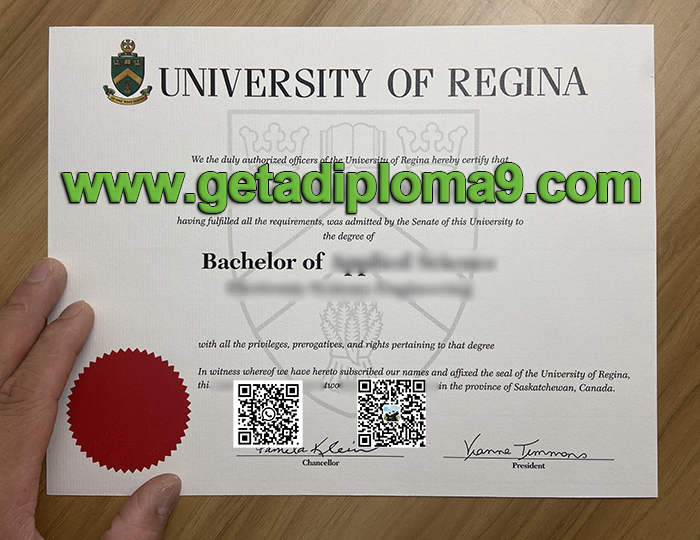 Phony University of Regina diploma