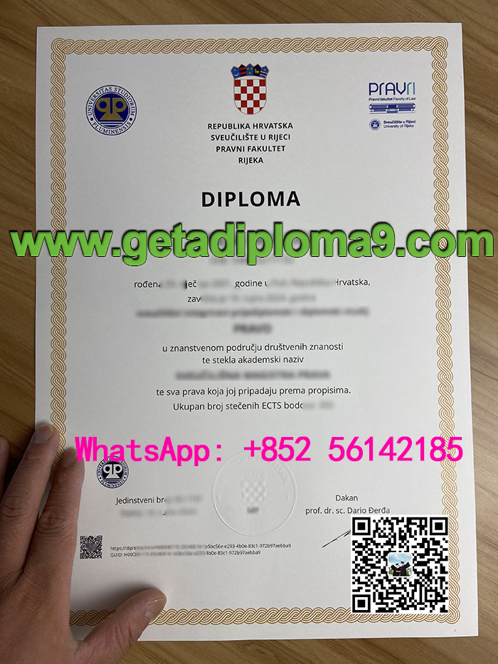 Need a fake University of Rijeka diploma