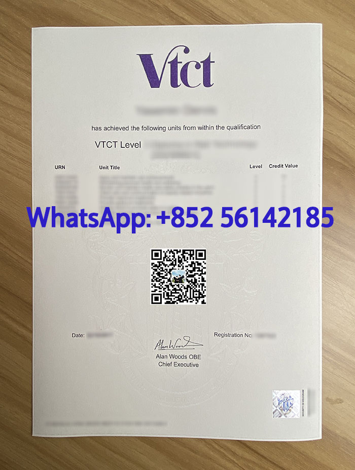 VTCT transcript. VTCT Advanced Diploma