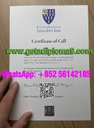 Buy Lincoln's Inn Certifcate of Call