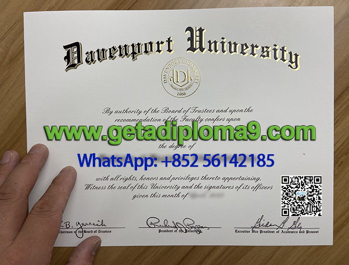 Davenport University diploma