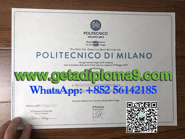 PoliMi diploma.